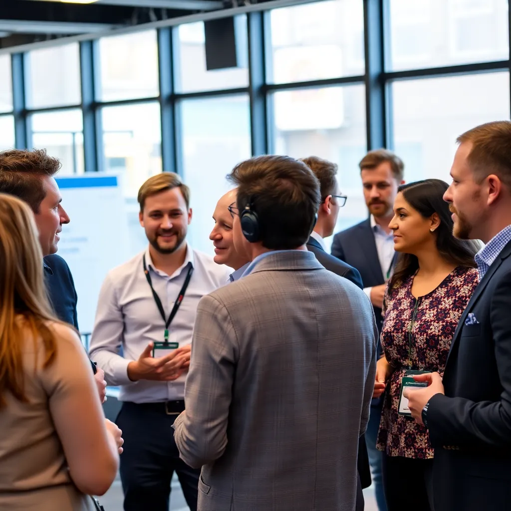 Diverse Nederlandse investeerders in gesprek tijdens een netwerkevenement