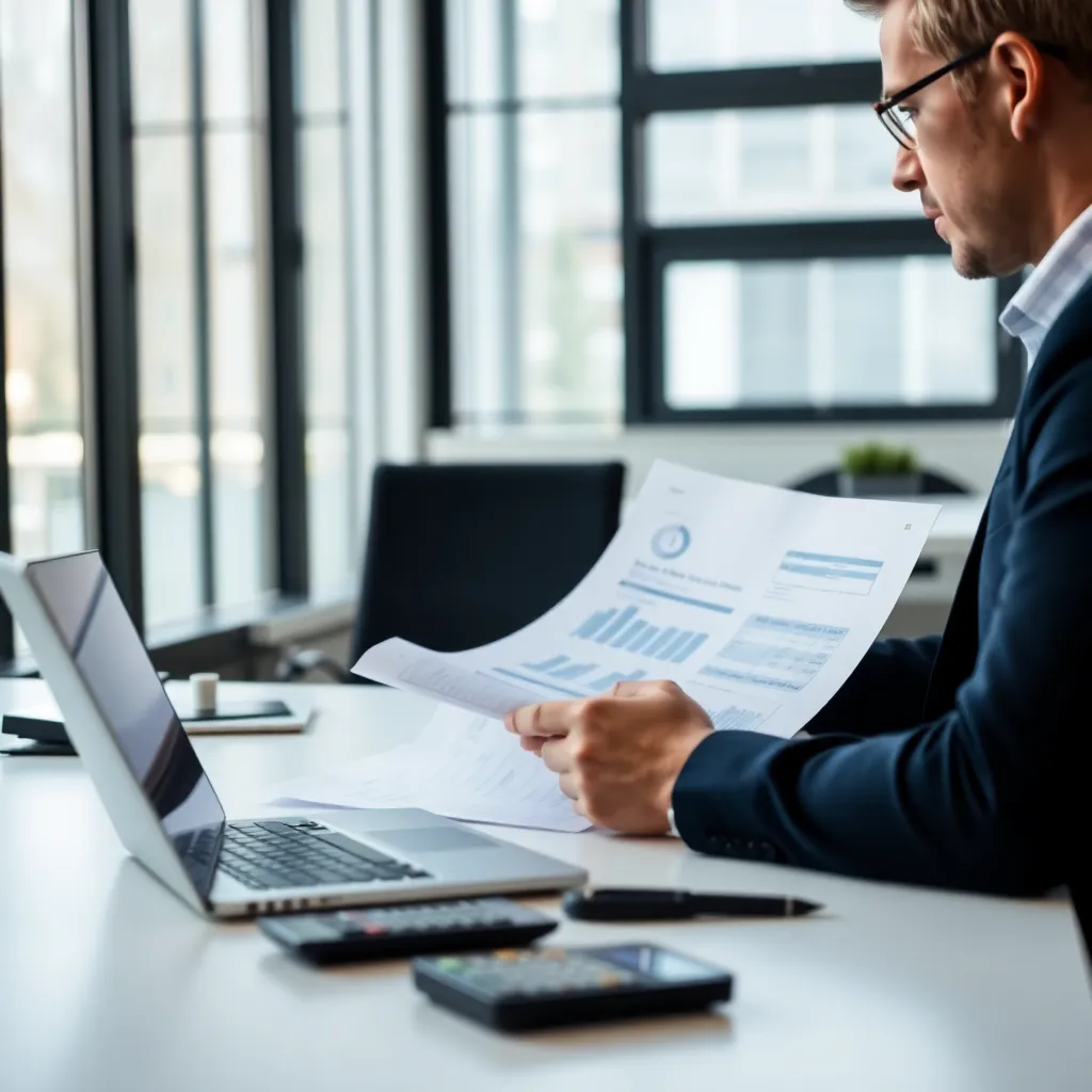 Nederlandse ondernemer werkt aan financieel plan